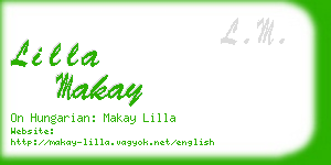 lilla makay business card